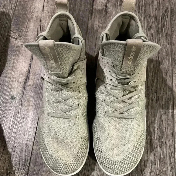 Adidas Tubular X Primeknit Sesame Wool men’s 8.5 running athletic streetwear - Picture 2 of 7